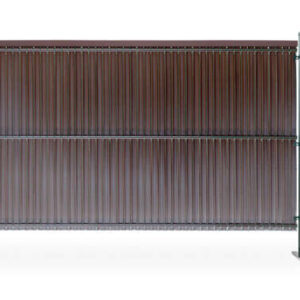 Listwy ogrodzeniowe pionowe 123 x 250 RD02 ciemny brąz