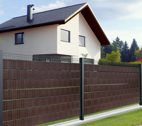 Taśma panelowa, ogrodzeniowa 19 x 26 m brązowa - obrazek 2