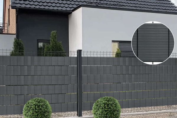 Taśma panelowa, ogrodzeniowa 19 x 26 m grafitowy - obrazek 4